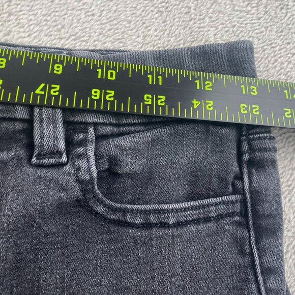 American Eagle Womens Jeans 26 Measured High Rise Skinny Jeggings Black Denim - Picture 4 of 16